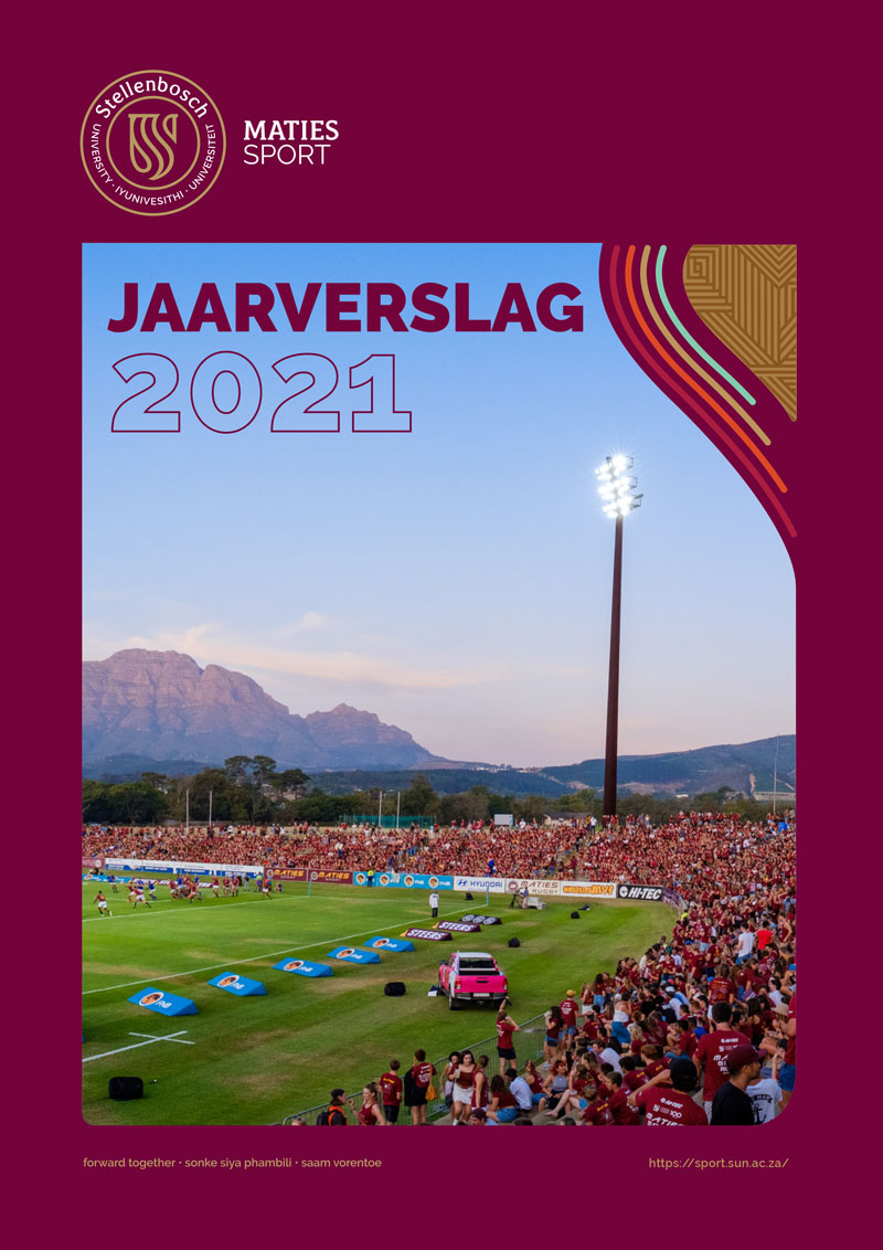 Maties-Sport-Annual-Report-2021-Afrikaans-Cover-Page